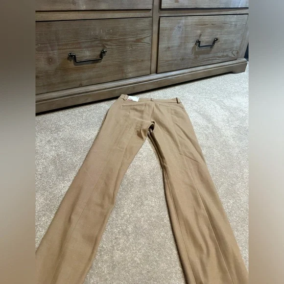 Women’s Express Skinny Mid Rise Stretch Dress Pants Slacks, Tan Khaki, size 0 - Picture 8 of 8